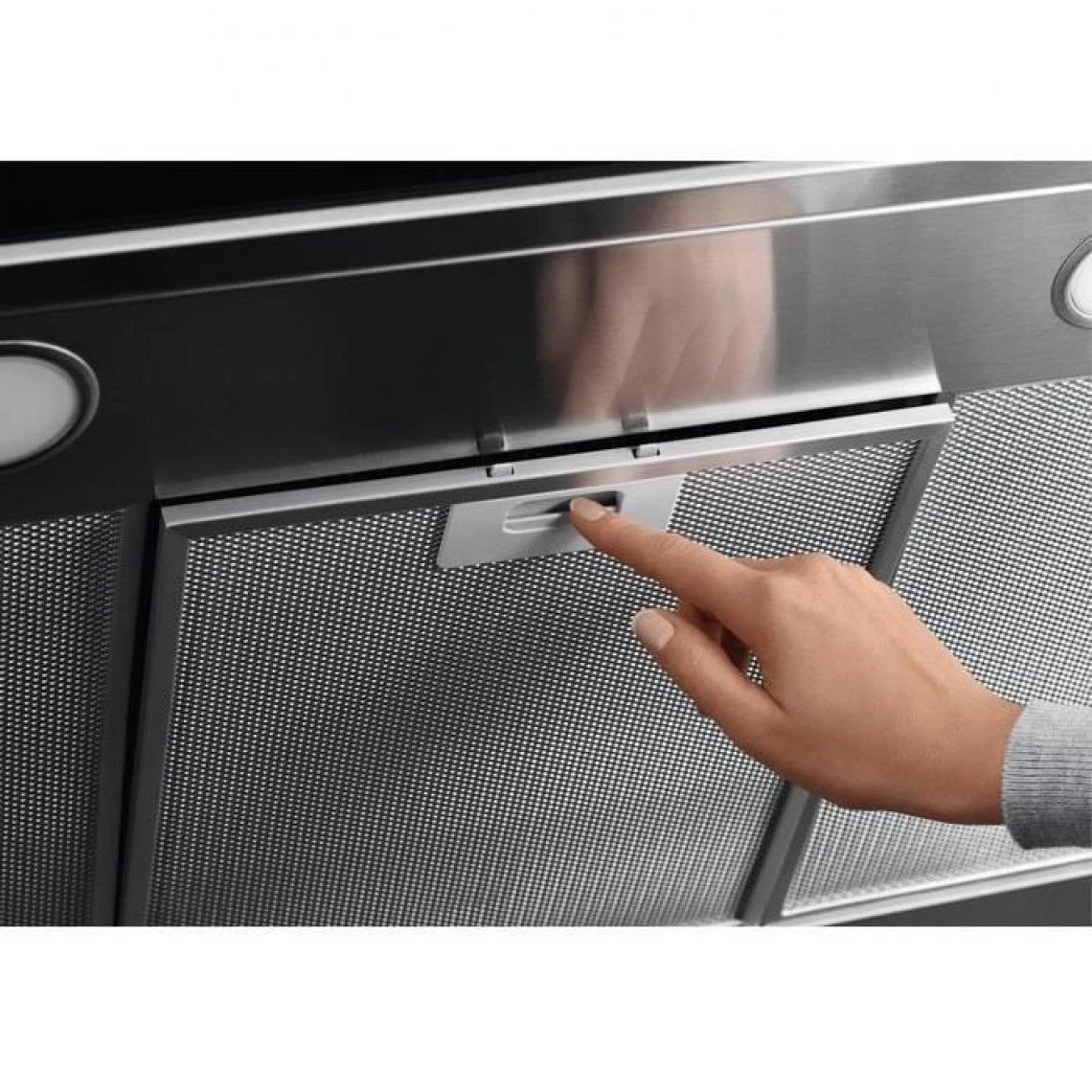 Hotte Décorative Murale 90cm 68db 600m3/h Noir - Lft429k - ELECTROLUX – Image 2