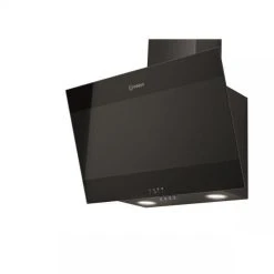 Hotte Décorative Inclinée 60cm 647m3/h Noir - Ihvp66lmk - INDESIT