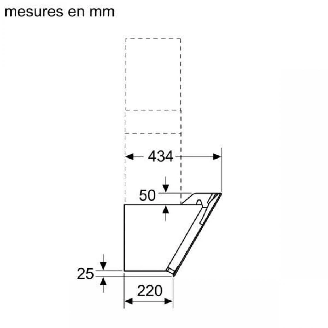 Hotte Décorative Inclinée 80cm 669m3/h Noir - Dwk87em60 - BOSCH – Image 4