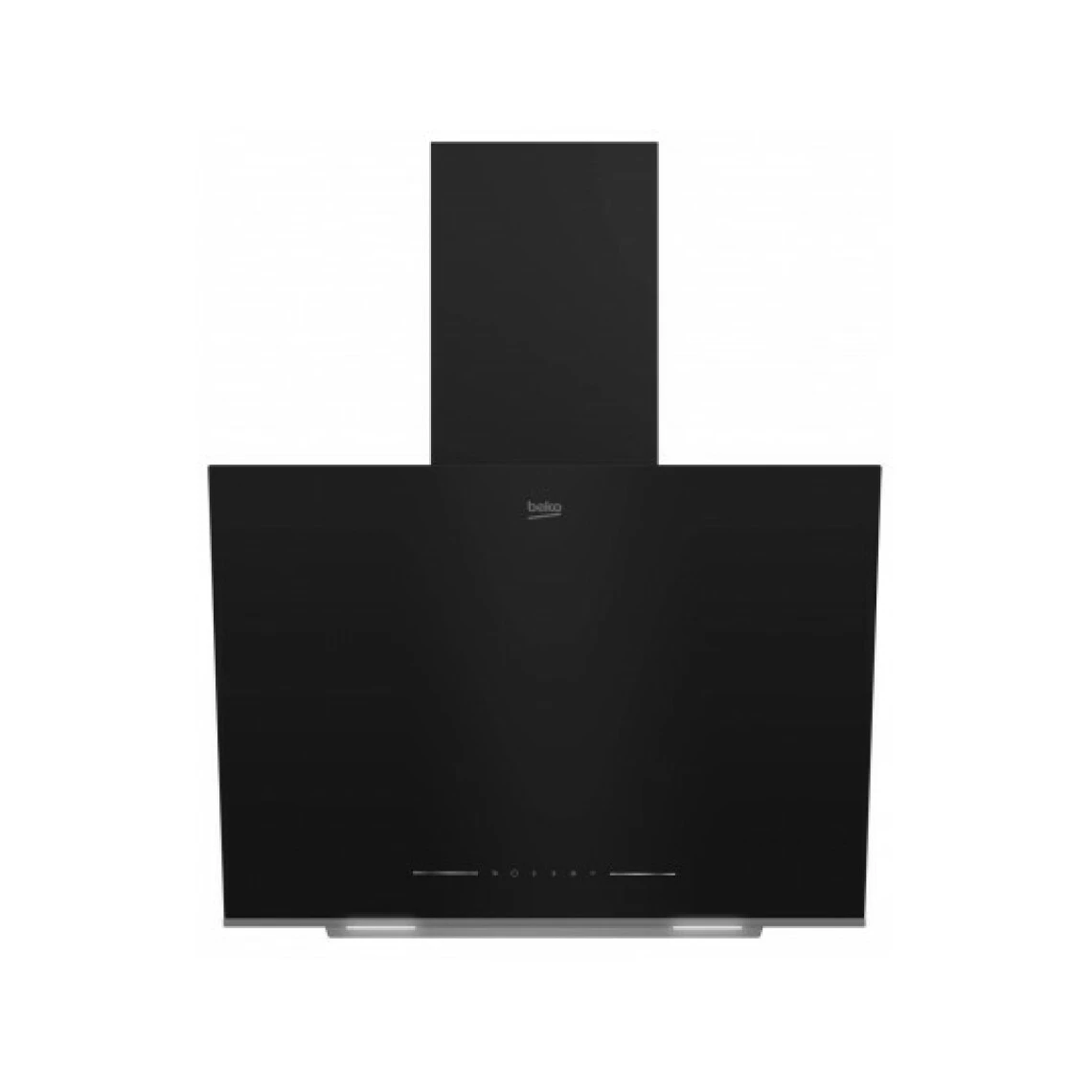 Beko Hotte Decorative Murale BHCA66641BFBHS Pan Incliné , 60 Cm, 720m3/h