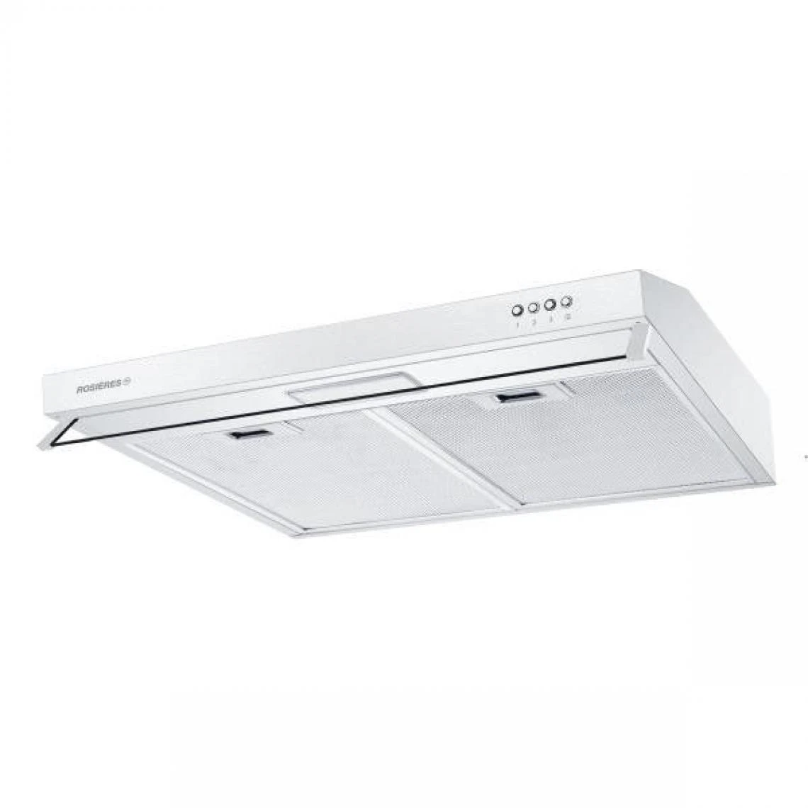 Hotte Visière 60cm 348m3/h Blanc - Rhc638/1rb - ROSIERES