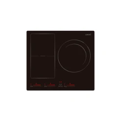 Cata INSF 6011 BK Table De Cuisson Câble Électrique 7000W 3 Foyers Céram...