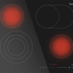 Midea KF500IX Table De Cuisson Électrique Verre Céramique Touch Slider Aff...