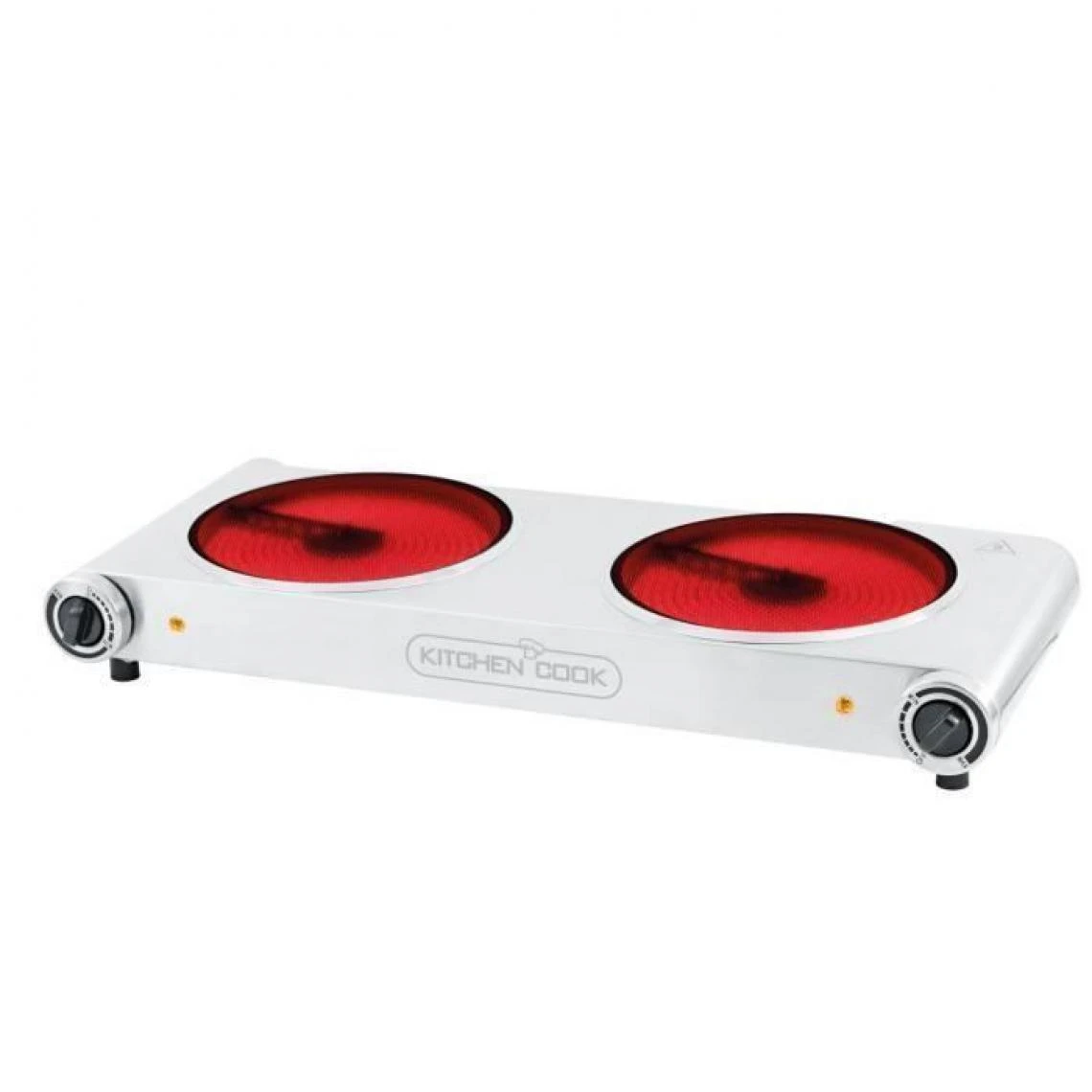 KITCHENCOOK - HPV240 - Plaque Vitroceramique -2 Feux - 2400W - Inox