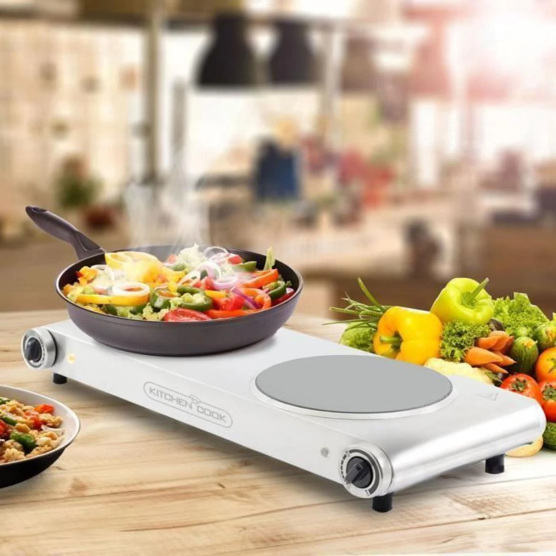 KITCHENCOOK - HPV240 - Plaque Vitroceramique -2 Feux - 2400W - Inox – Image 5