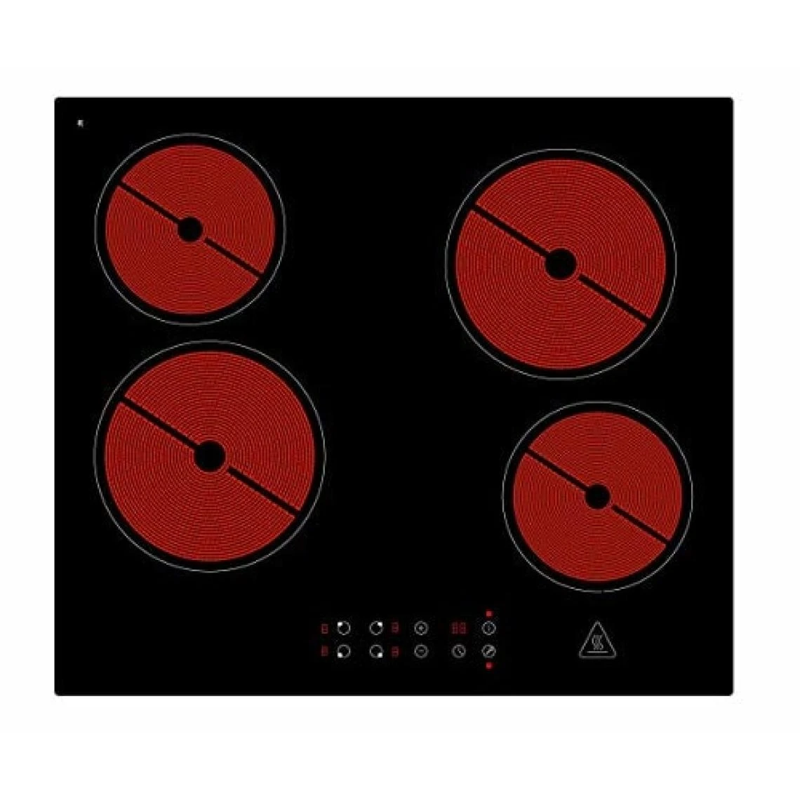 Respekta KM 4400 Table De Cuisson 6000W 400V Vitrocéramique Autonome Contrôle...