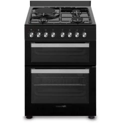 SANS MARQUE LA GERMANIA SM61DFN Cuisiniere 2 Fours Noire