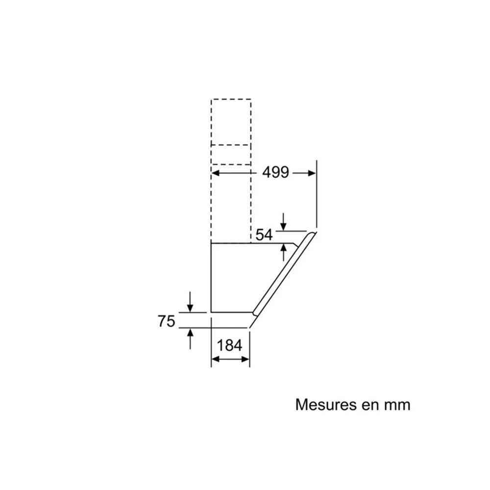 Hotte Décorative Inclinée 90cm 680m3/h Noir - D95ihm1s0 - NEFF – Image 6