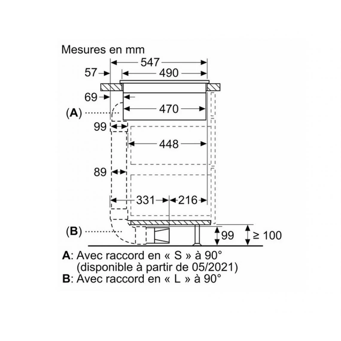 NEFF Table De Cuisson Aspirante Induction 80cm 4 Feux 7400w Noir - T48cb1ax... – Image 5