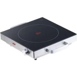 Rosenstein & Sohne NX8759-944 Table De Cuisson Vitrocéramique 230V 2000W 1 Elément Chau...