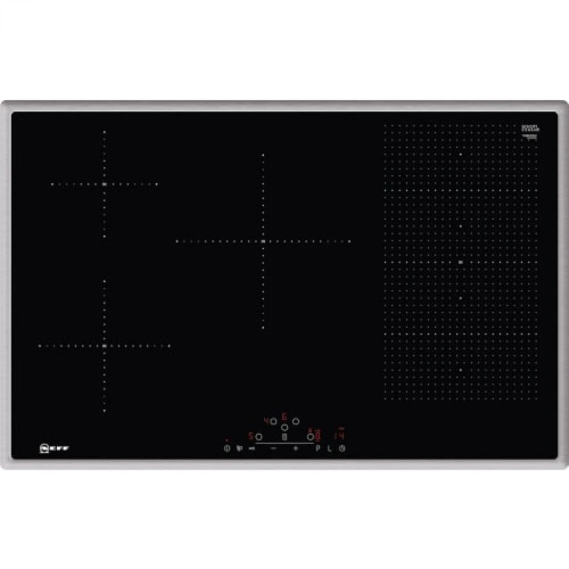 NEFF NZ64 Cuisson à Induction 3300 W 3 Foyers Verre Céramique Noir