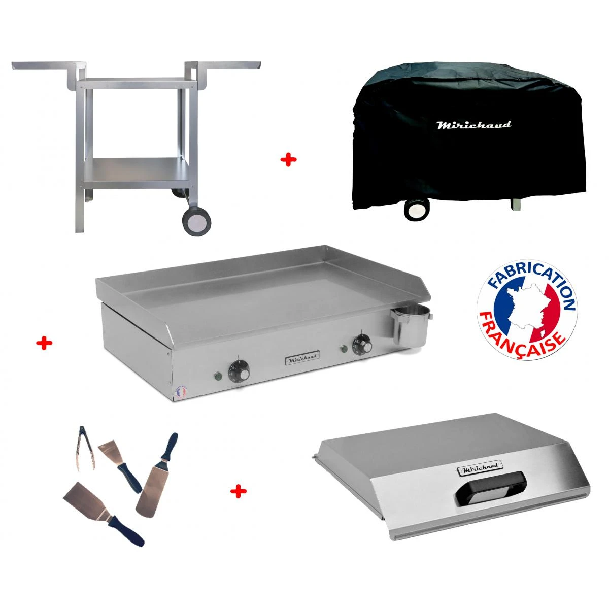 Pack Plancha électrique NEO E650 + Chariot + Accessoires - MIRICHAUD
