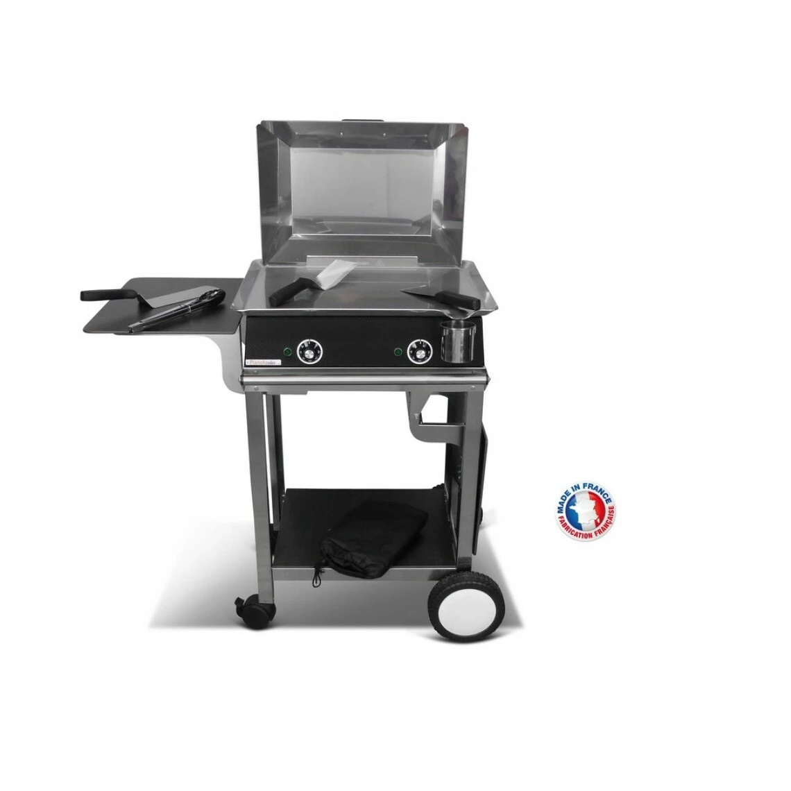 Pack Plancha électrique PLANCHAELEC CLASSIC 600 CARBON - CHARIOT RIVO...