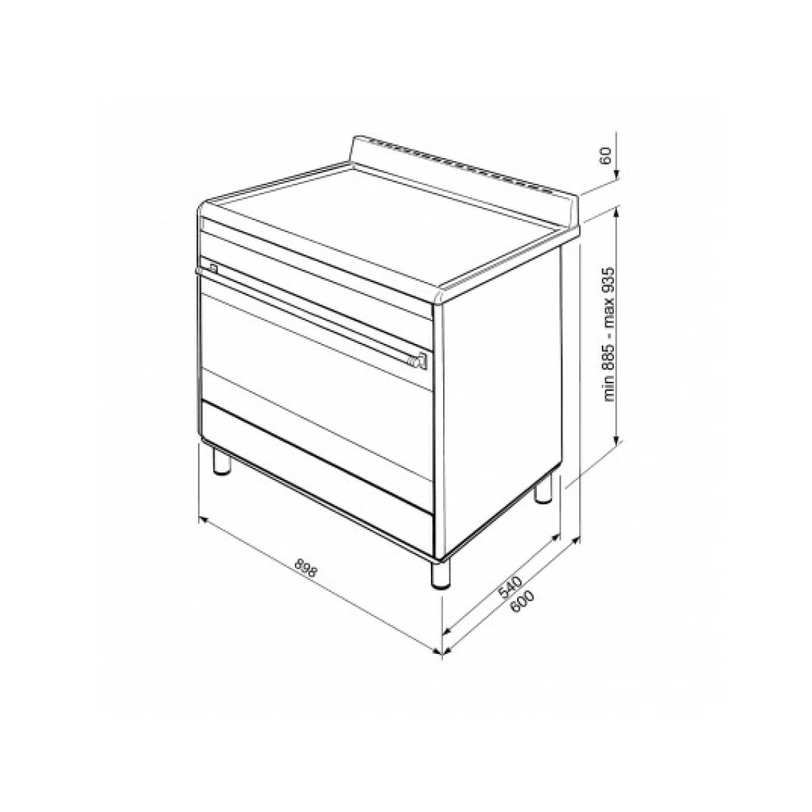 Smeg Piano De Cuisson BG91N2 – Image 4