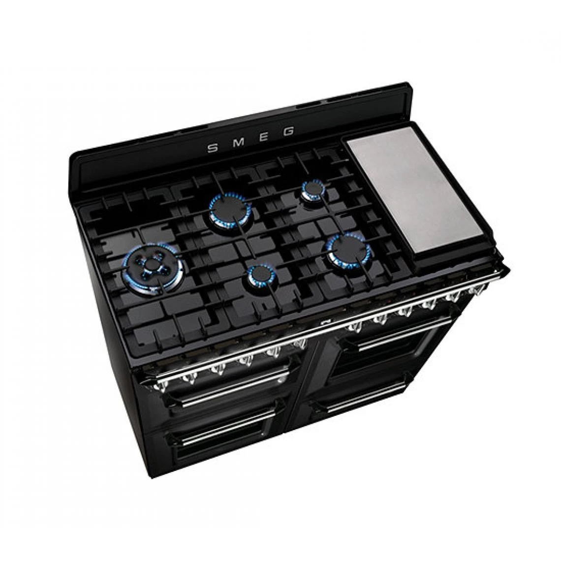 Piano De Cuisson SMEG TR4110BL1 7 Foyers Noir – Image 5