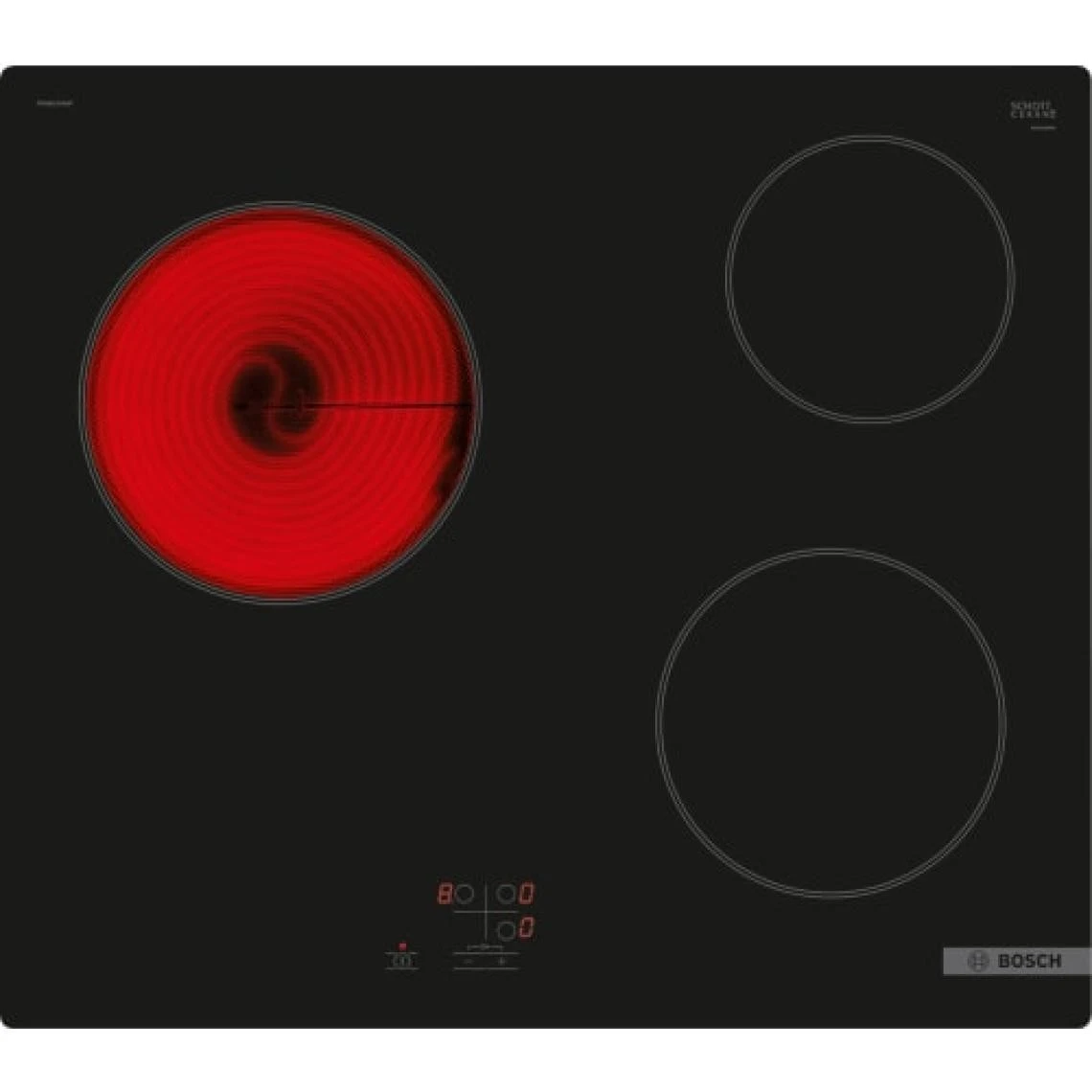 Bosch PKM61RAA8F Table De Cuisson Encastrable 5400W 3 Foyers Anti-Surchauffe...