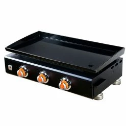 Plancha à Gaz BRASERO Alicia II - 3 Brûleurs - 64 X 34 Cm - Plaque A...