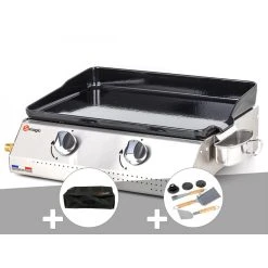 Plancha à Gaz Vera 200 Avec Cuve En Inox - Somagic + Housse + Malette...