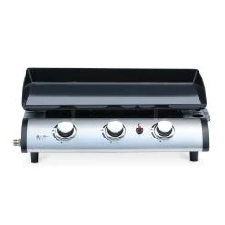 Alice's Garden Plancha Au Gaz 3 Feux, Porthos 3 Brûleurs, 7,5 KW Barbecue Grande Pl...
