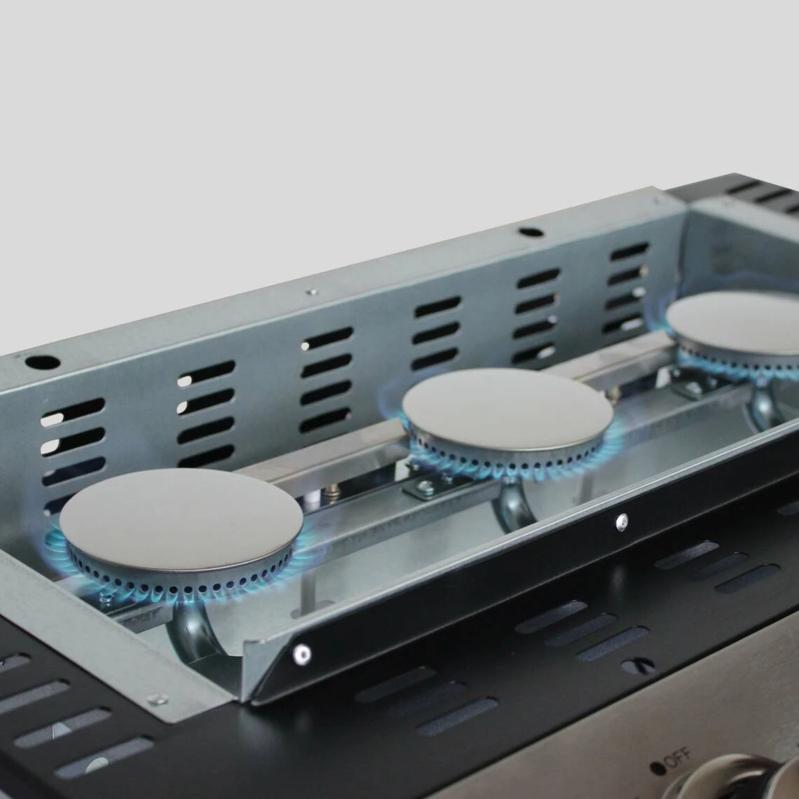 Alice's Garden Plancha Au Gaz 3 Feux, Porthos 3 Brûleurs, 7,5 KW Barbecue Grande Pl... – Image 2