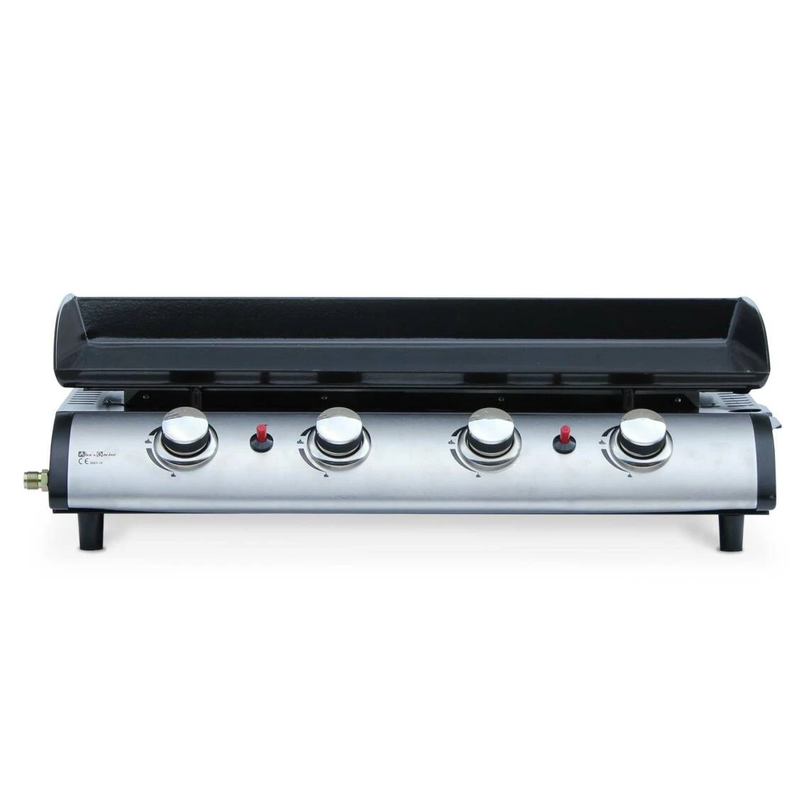 Alice's Garden Plancha Au Gaz 4 Feux, Porthos 4 Brûleurs, 10 KW Barbecue Grande Pla...
