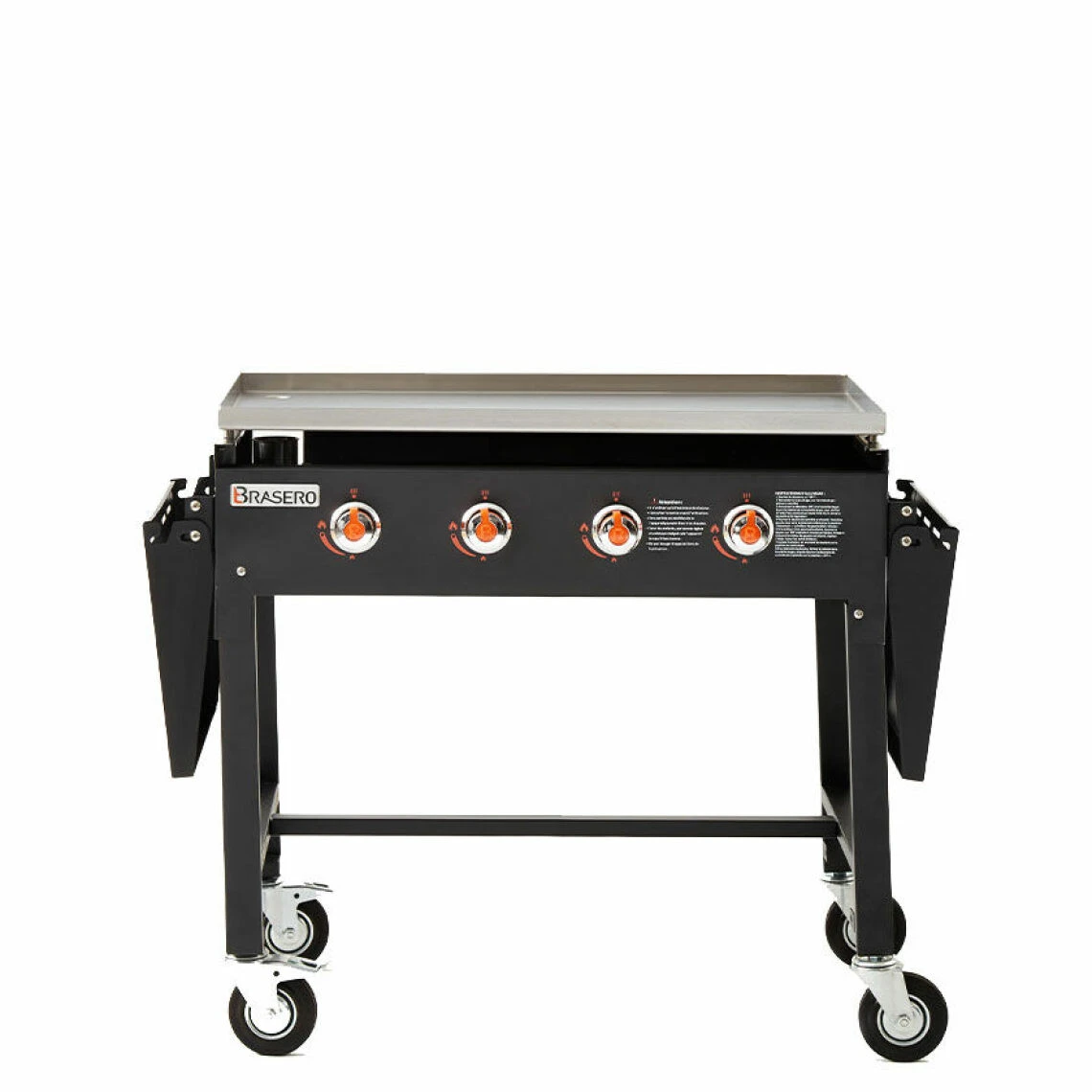 Plancha Au Gaz BRASERO Carmen Sur Chariot - 4 Brûleurs - 90 X 45,5 Cm... – Image 5