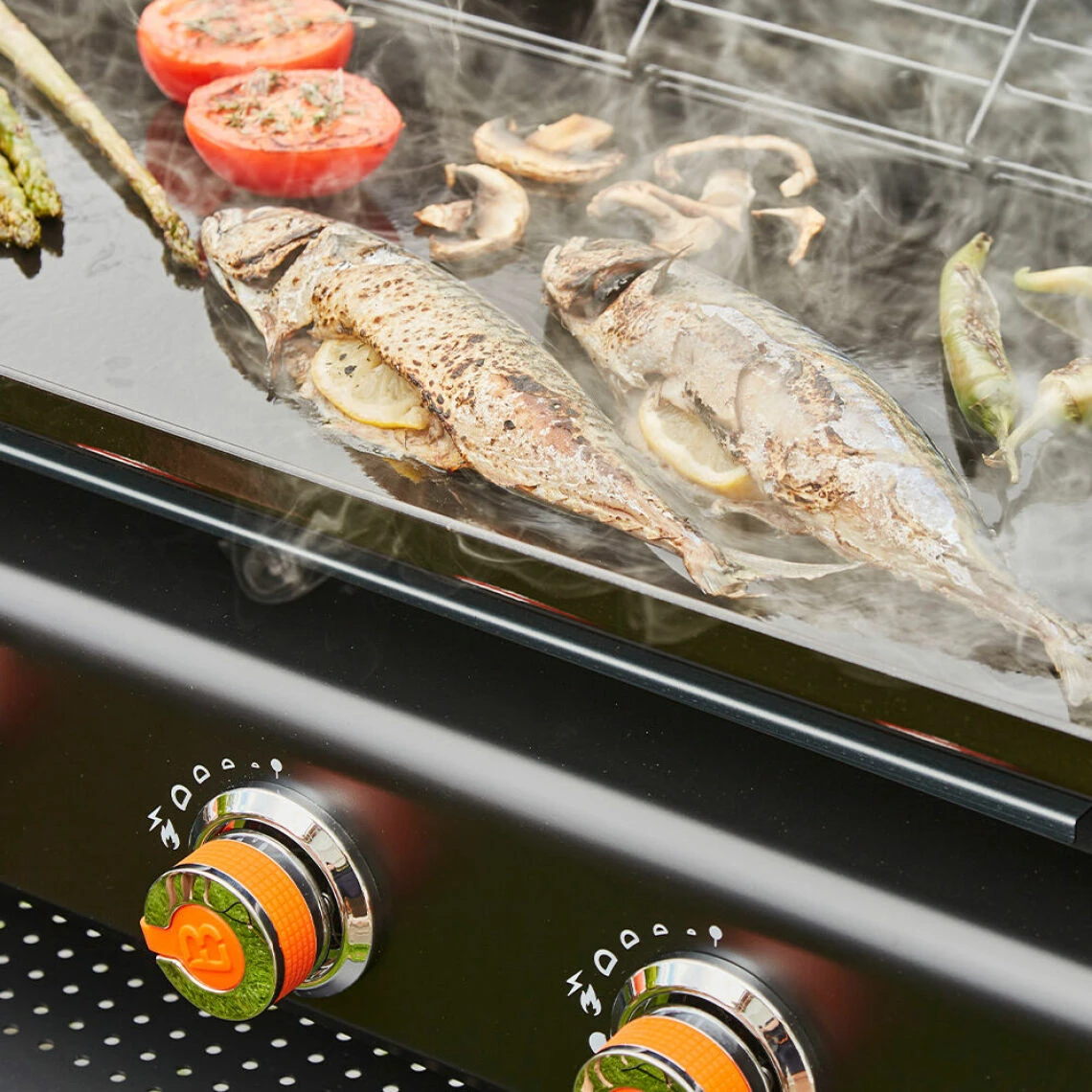 Plancha Au Gaz BRASERO Silvia II G - 4 Brûleurs - 84 X 34 Cm - Acier,... – Image 4