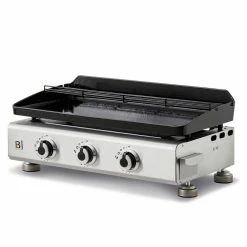 Plancha Au Gaz Brasero Silvia II G Inox - 3 Brûleurs - 67 X 34 Cm - P...