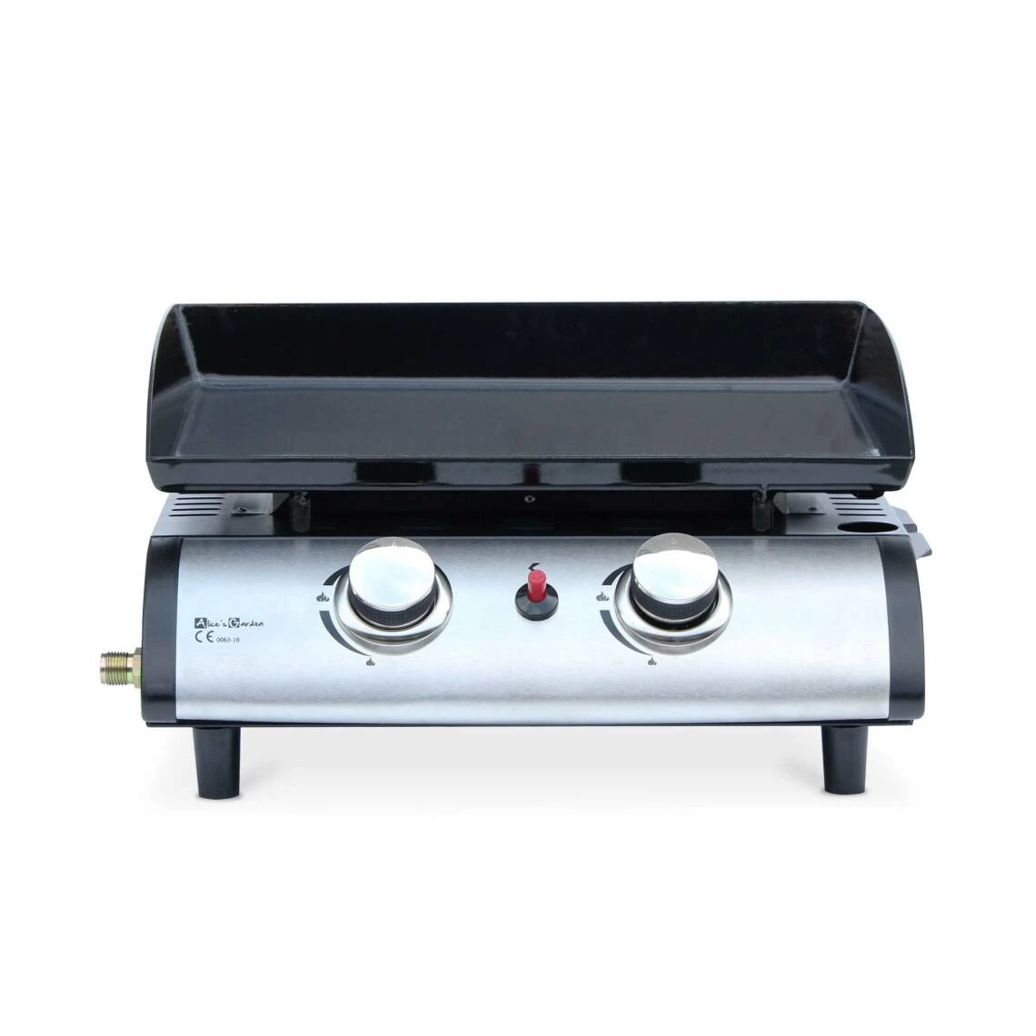 Alice's Garden Plancha Au Gaz Porthos 2 Brûleurs 5 KW Barbecue Cuisine Extérieure P...