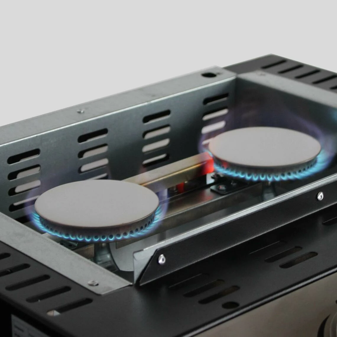 Alice's Garden Plancha Au Gaz Porthos 2 Brûleurs 5 KW Barbecue Cuisine Extérieure P... – Image 2