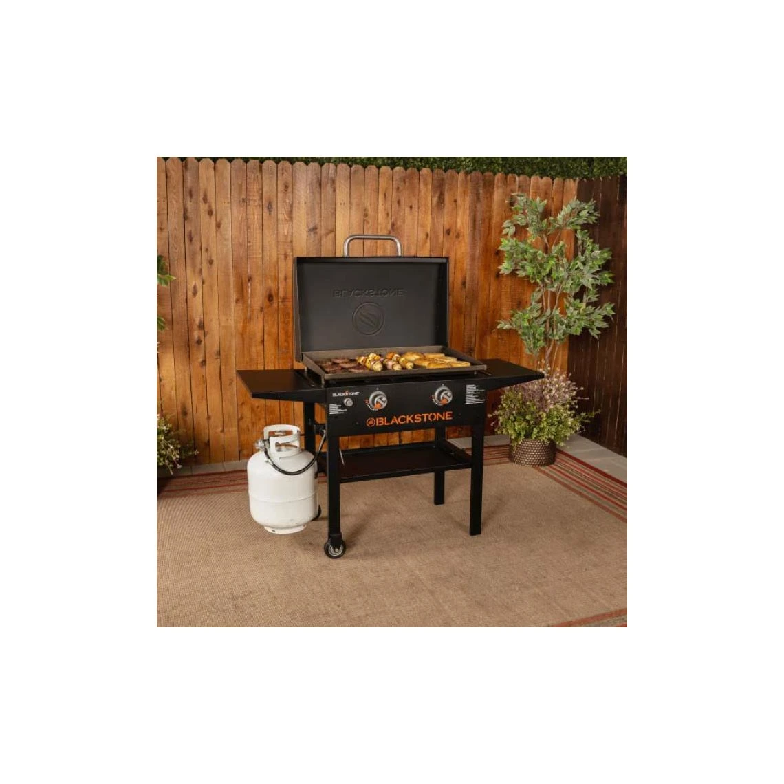 Blackstone Plancha Avec Couvercle Amovible 2 Brûleurs Griddle. – Image 2