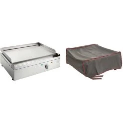 Planet Plancha électrique En Inox Chef 55 Cm Avec Housse.