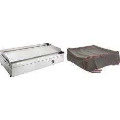 Planet Plancha électrique En Inox Chef 80 Cm Avec Housse.