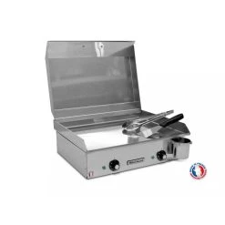 Plancha électrique MIRICHAUD NEO E530 - 2400W + Couvercle + 2 Ustensi...