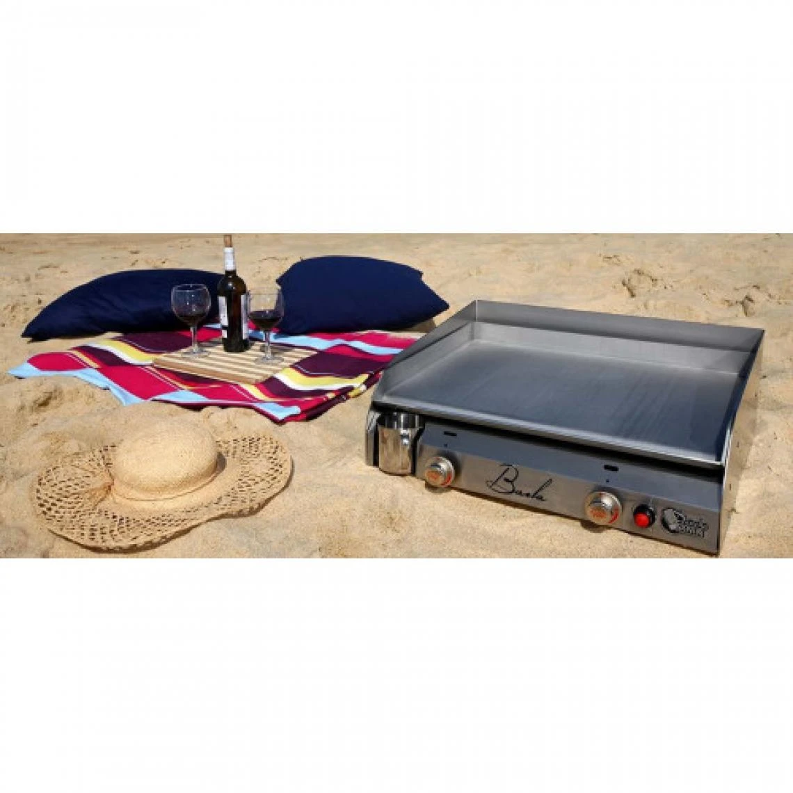 Divers Marques Plancha Gaz 2 Feux Baila Tout Inox TSMP - BL2 – Image 2