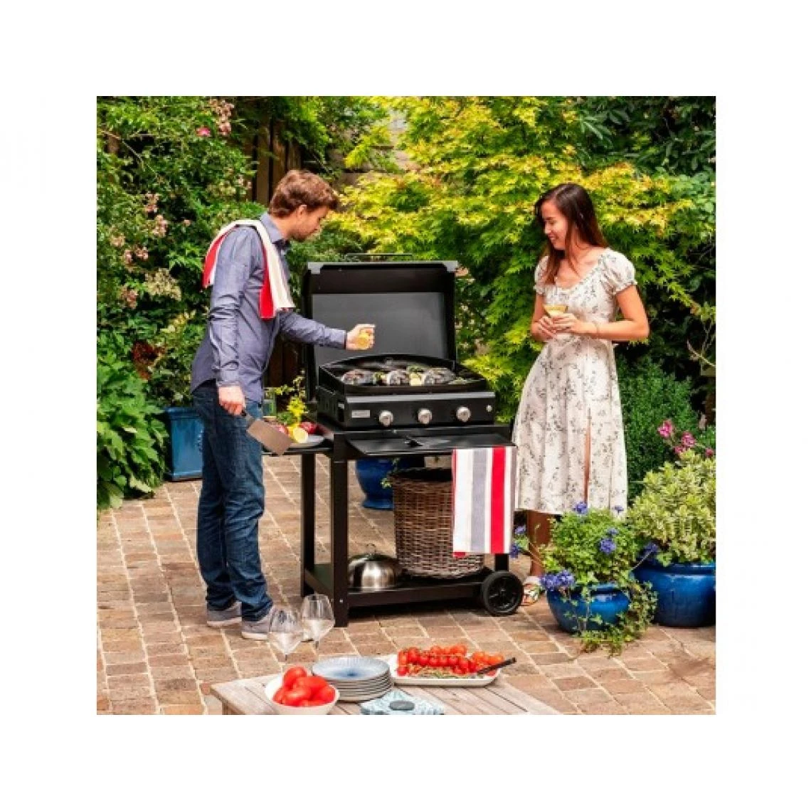 Le Marquier Plancha Gaz AMALIA BLACK EDITION Plancha Amalia 360 – Image 3