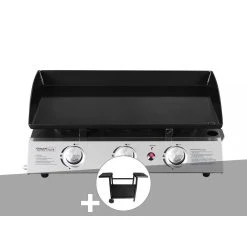 Plancha Gaz Prato 3 Brûleurs + Chariot - Jardideco