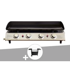 Plancha Gaz Prato 4 Brûleurs + Chariot - Jardideco