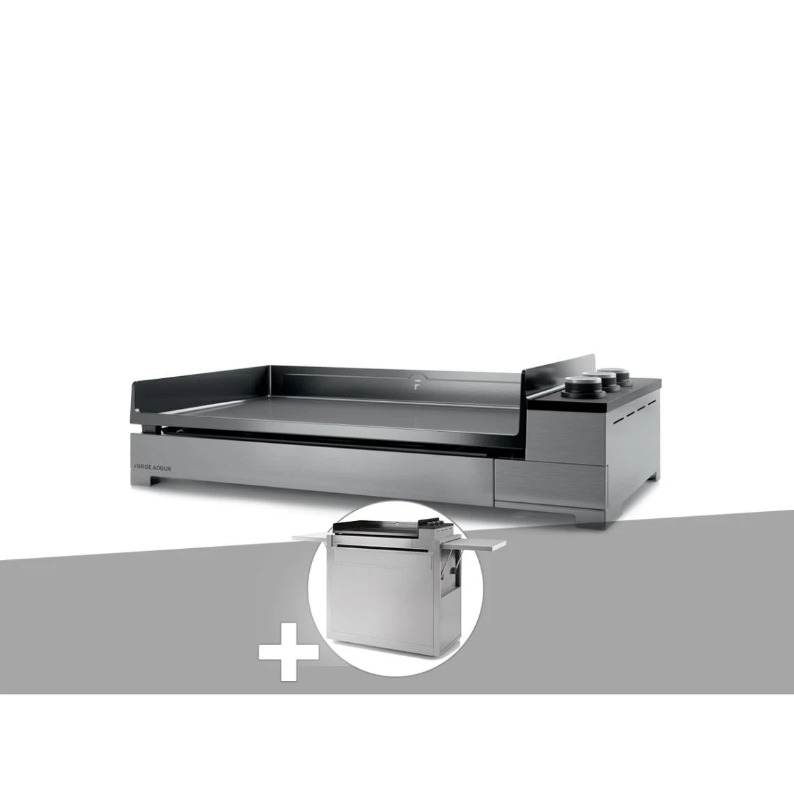 Plancha Gaz Premium 75 Inox Avec Chariot - FORGE ADOUR