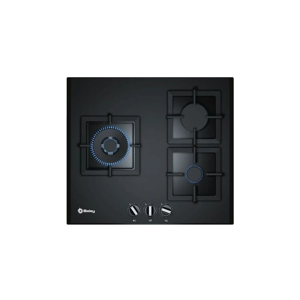 Plaque Au Gaz Balay 3ETG663HB 60 Cm Noir Verre (3 Cuisinière)