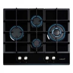 Plaque Au Gaz Cata LCI 6031 BK 60 Cm (4 Zones De Cuisson) Gaz Naturel