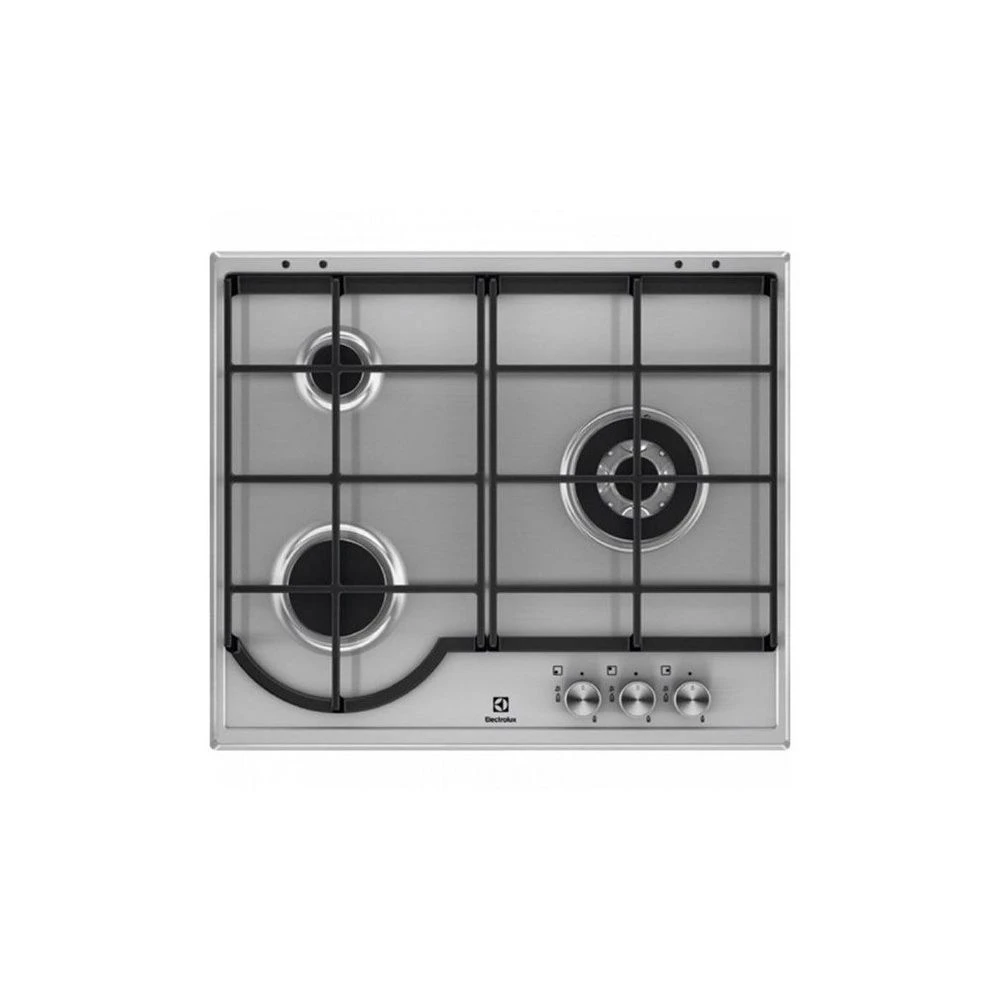 Plaque Au Gaz Electrolux EGH6333BOX 60 Cm Acier Inoxydable (3 Cuisini?...