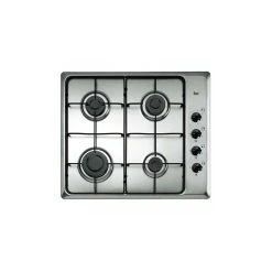 Plaque Au Gaz Teka 164009 7500W 60 Cm Acier Inoxydable Noir