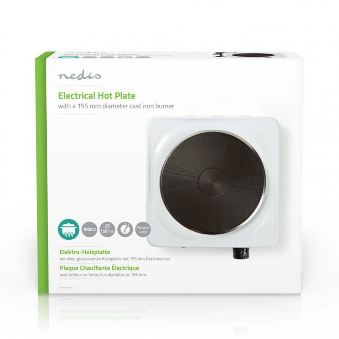 Alpexe Plaque Chauffante Électrique | 1 000 W | 155 Mm | Protection Contre L... – Image 4