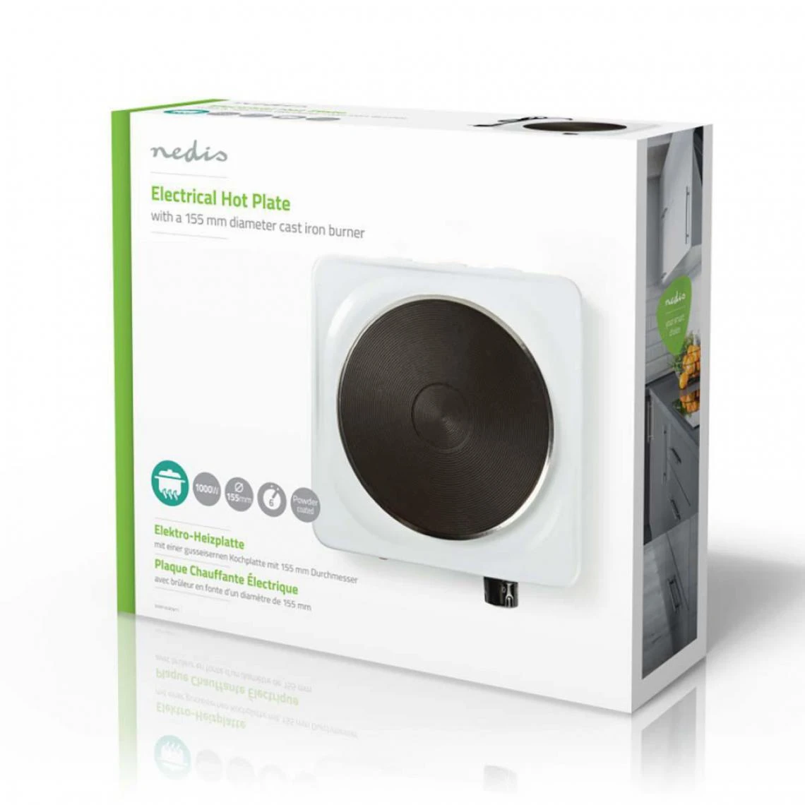 Alpexe Plaque Chauffante Électrique | 1 000 W | 155 Mm | Protection Contre L... – Image 5