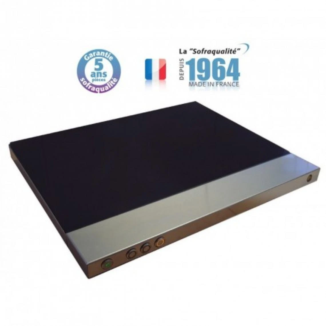 Plaque Chauffante Vitrocéramique - 600 X 400 - Bords Droits - Sofraca...