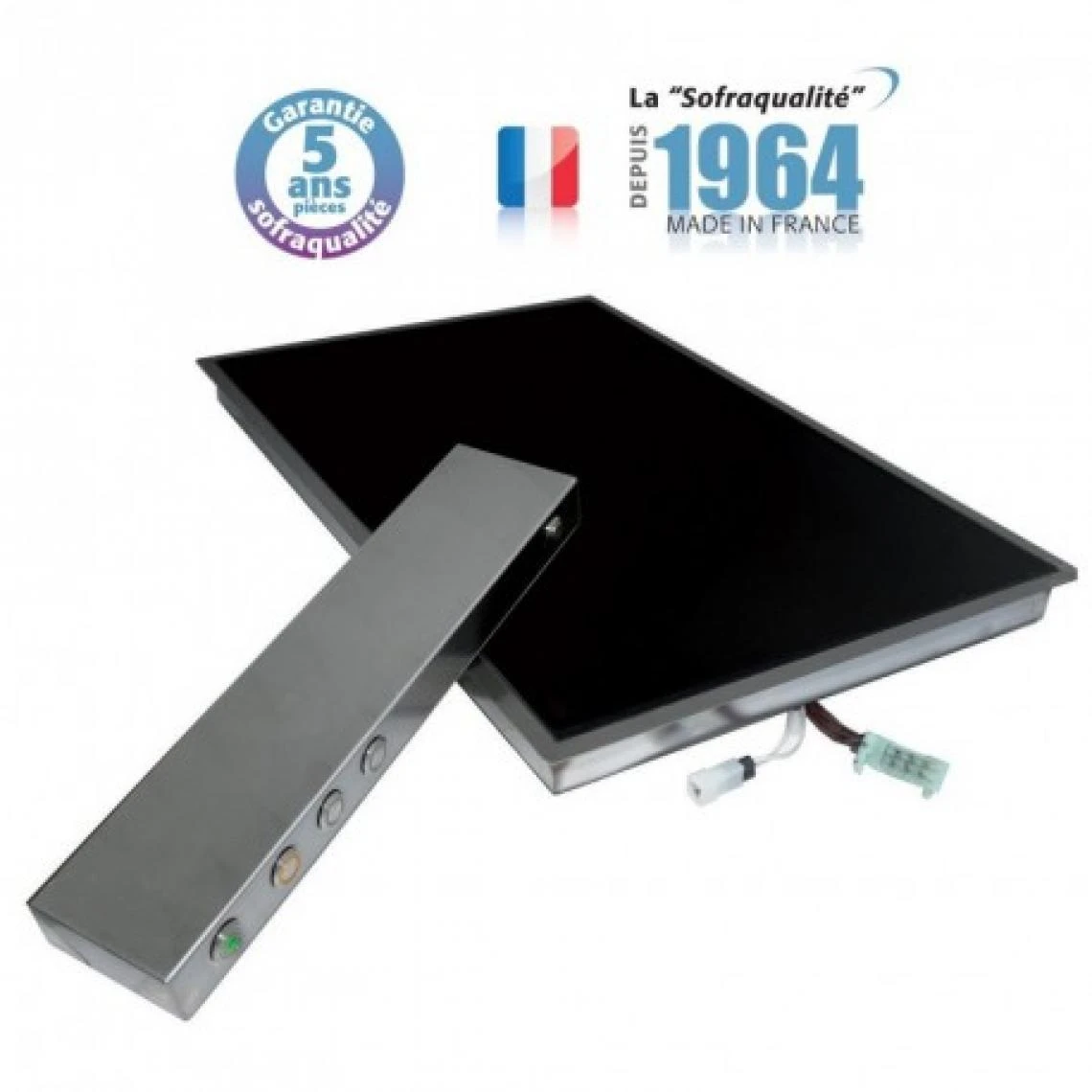 Sofraca Plaque Chauffante Vitrocéramique - 600 X 400 Mm - Encastrable - Sofra...