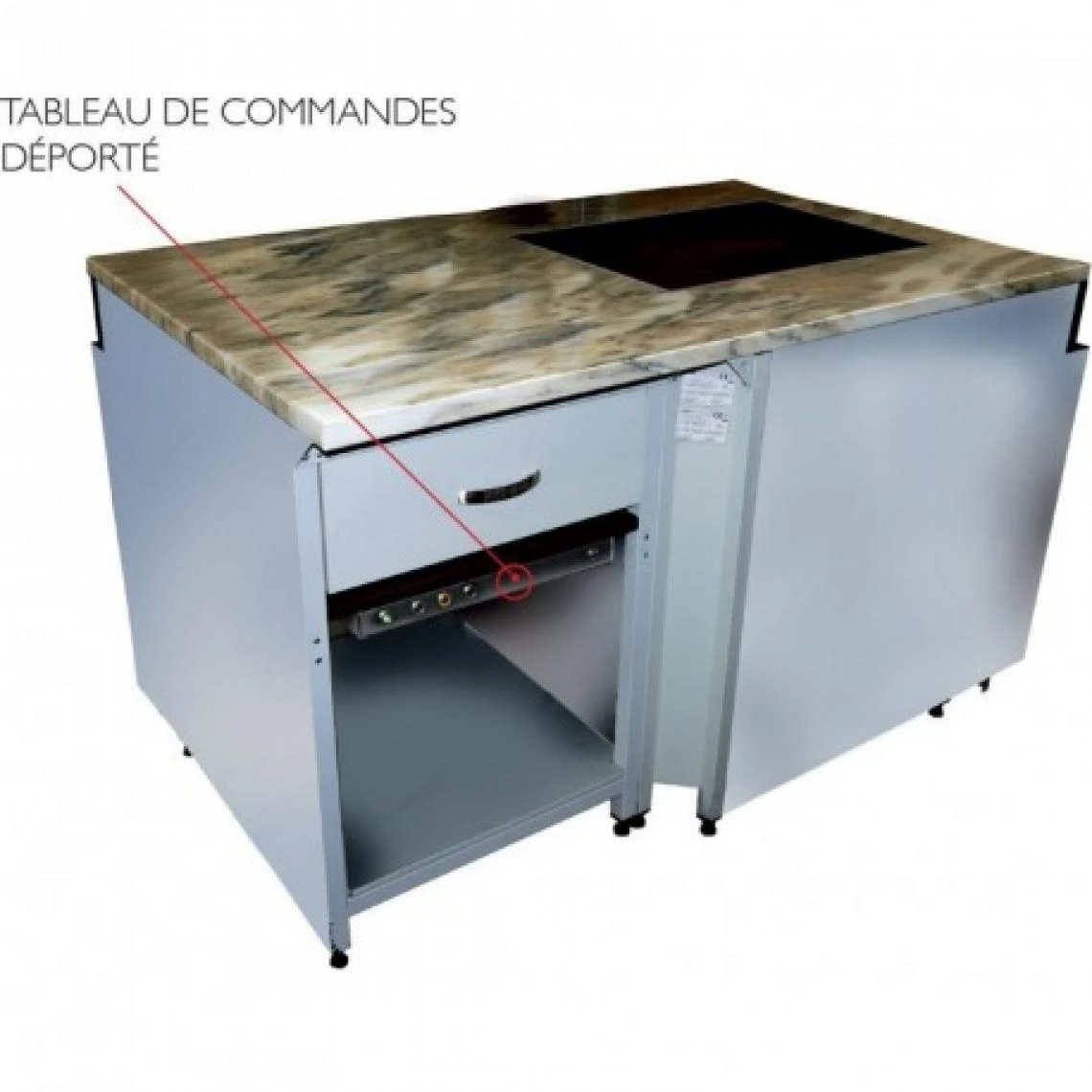 Sofraca Plaque Chauffante Vitrocéramique - 600 X 400 Mm - Encastrable - Sofra... – Image 2