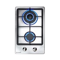 Beldeko Plaque De Cuisson à Gaz 2 Feux - Encastrable - Gaz Naturel/Propane