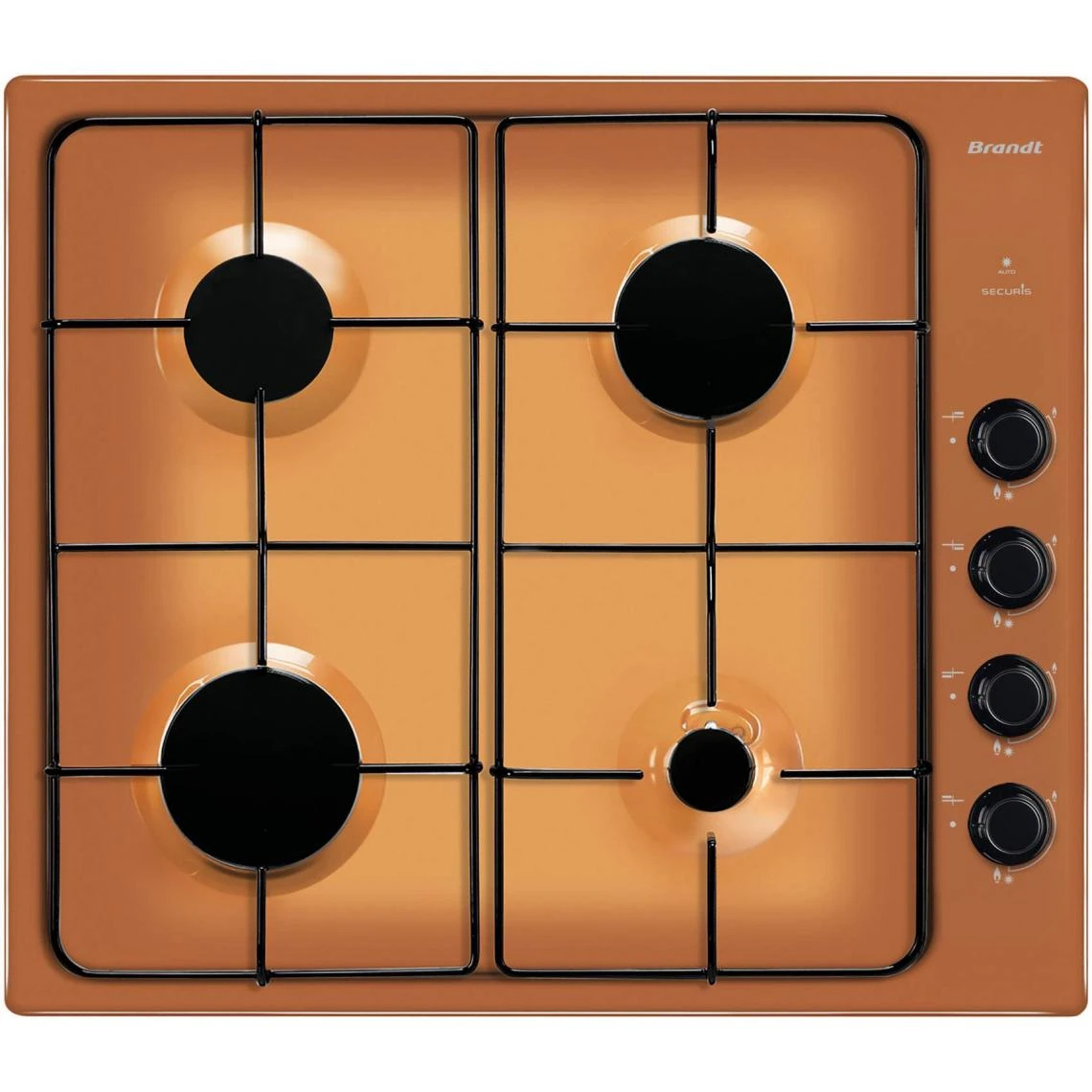 Table De Cuisson Gaz 60cm 4 Feux 7800w - Bpe6410f - BRANDT